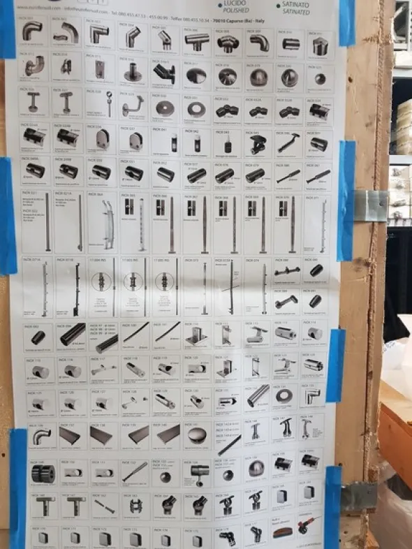 31#5432 Acciaio inox per scale e ringhiere