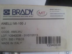 ANELLI ALFANUMERICI BRADY