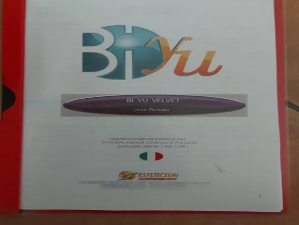 1#7105 Apparecchiatura di depilazione a lampada pulsata Bi Yu Velvet