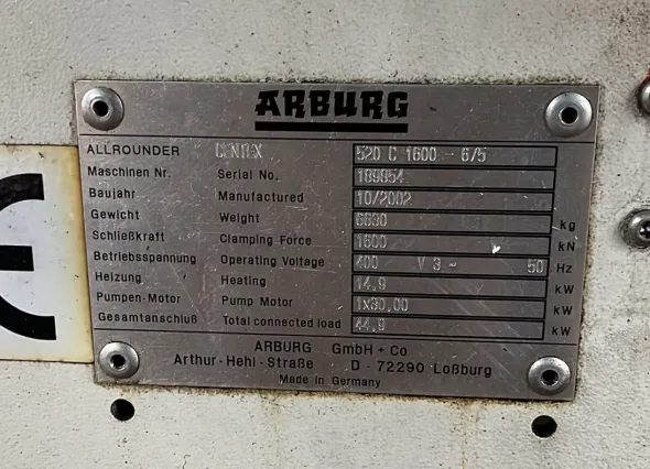 ARBURG 520 C 1600