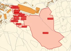 #2639306 Area di 163.932 mq con sovrastante fabbricati ad uso abitazione