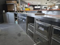 3#9063 Arredo bar e lavello in acciaio inox