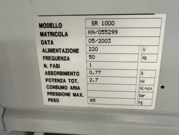23#7821 Attrezzatura per lavorazione tessuti