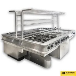 ATTREZZATURE CUCINA BLOCCO COTTURA MODULARE SOSPESA