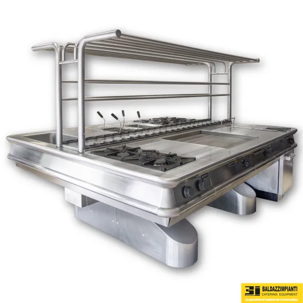 ATTREZZATURE CUCINA BLOCCO COTTURA MODULARE SOSPESA