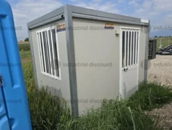 8#9467 Attrezzature edili tra cui recinzione metallicai box ufficio taglierina ad acqua