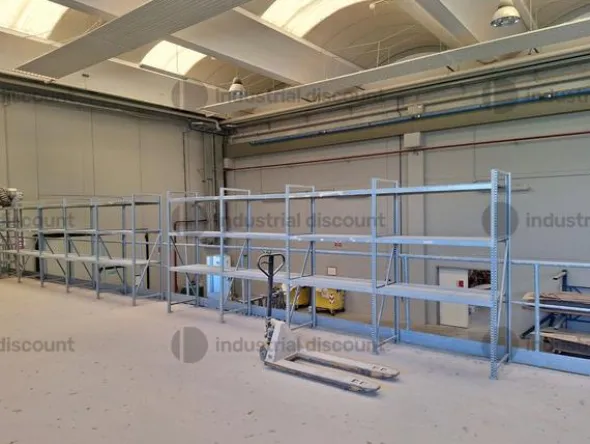 1#9444 Attrezzaturefalegnameria arredo ufficio magazzino e marchio "Cantieri Estensi"
