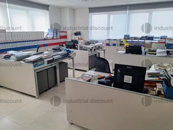 1#9444 Attrezzaturefalegnameria arredo ufficio magazzino e marchio "Cantieri Estensi"