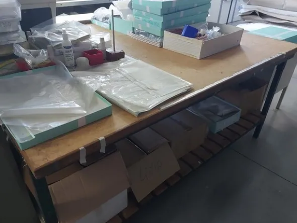 5#7914 Attrezzature per la confezioni tessili