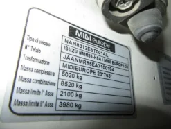 70#3561 Autocompattatore Isuzu M 50 Evolution