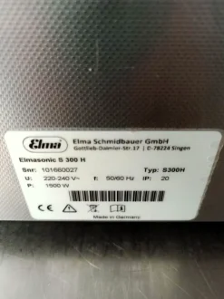 BAGNO DI PULIZIA AD ULTRASUONI - ELMA - S300H (BAG-10)