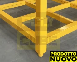 Bancali o pallet in ferro accatastabili con montanti