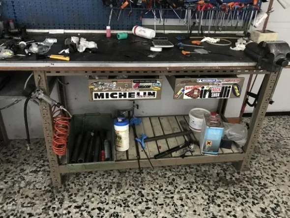 1#5221 Banchi da lavoro e accessori riparazione biciclette