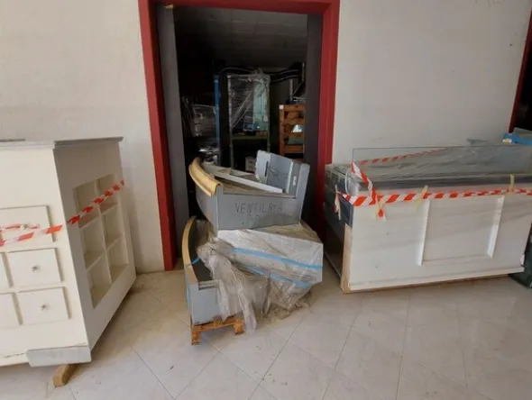 1#7367 Banchi refrigerati e materie prime