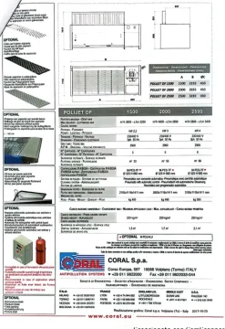 Banco Apriratore autopulente Coral