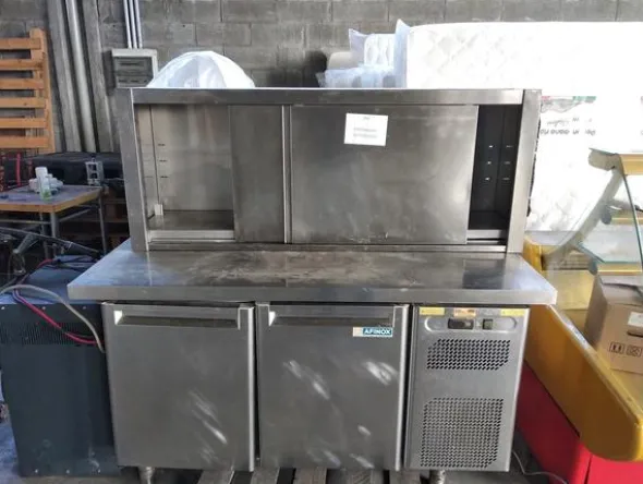 1#2953 Banco Eurocrior refrigerato registratore di cassa e bilance Bizerba