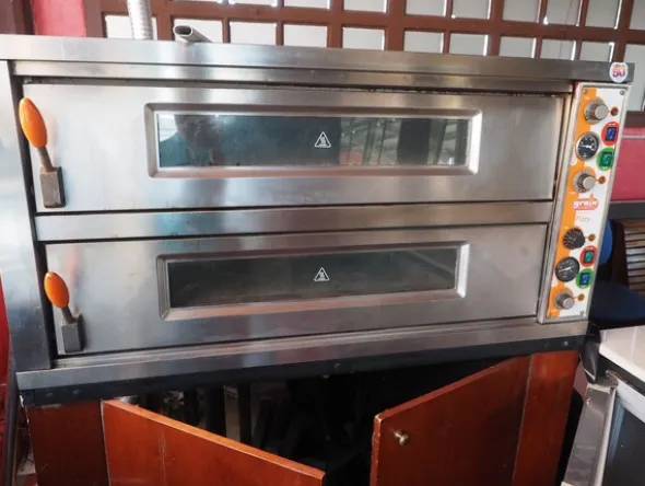18#8549 Bancone pizzeria Moretti Forni
