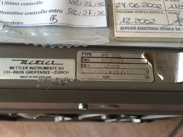 BILANCIA DA BANCO METTLER – MOD. PK300 (BIL-35)