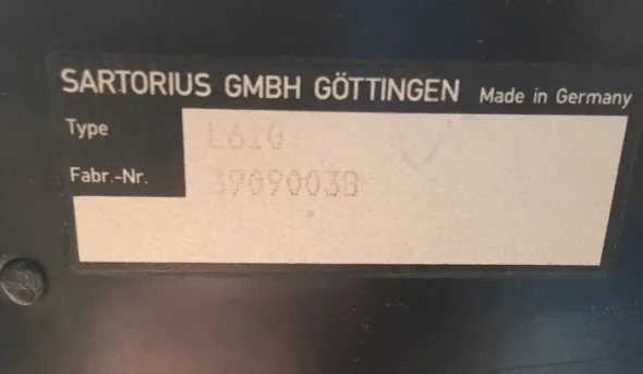 BILANCIA SARTORIUS – MOD.L610 (COD. LAB-BIL-8)