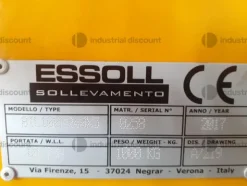 1#9078 Bilancino ad H regolabile Essoll Sollevamento