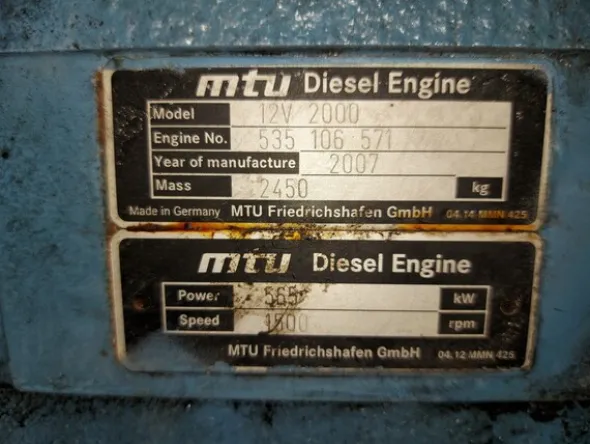 42#7333 Blocchi motore MTU