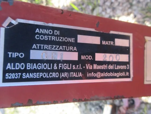305#7088 Braccio gru Aldo Biagioli e figli