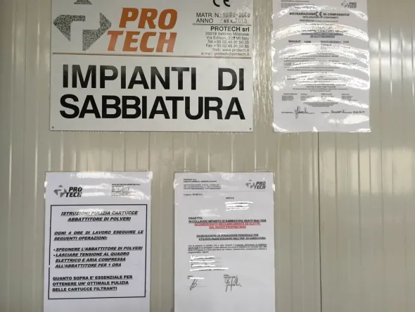 CABINA DI SABBIATURA