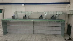 Cabina di verniciatura a secco da 12000mm X 1500mm.