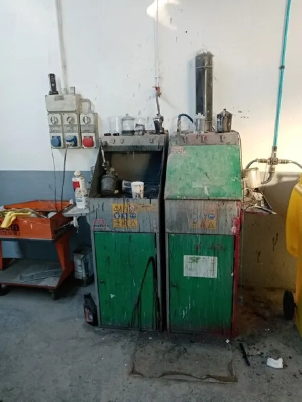 1#7041 Cabina di verniciaturaBlowtherm e attrezzature officina