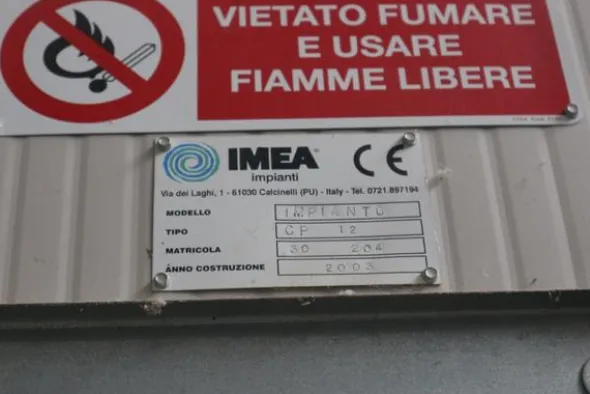 7#3751 Cabina di verniciatura Imea