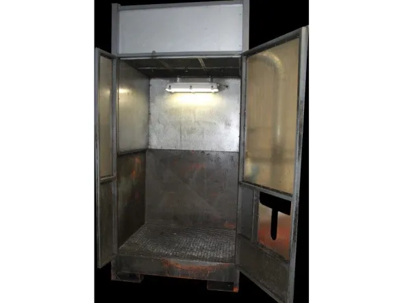 Cabina per lavaggio con idropulitrice