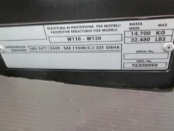 26#3117 Cabina Per Pala Gommata New Holland W130