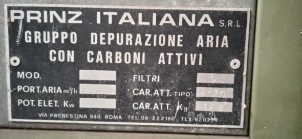 CABINA VERNICIATURA ED ESSICCAMENTO PRINZ AZ 50