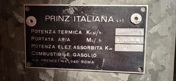 CABINA VERNICIATURA ED ESSICCAMENTO PRINZ AZ 50