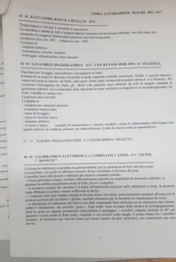 Calibratrice per pesche e ogni tipologia di agrume