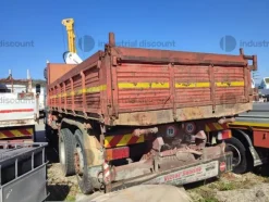 13#9387 Camion Fiat 180-26 ribaltabile trilateralecon Gru Bonfiglioli