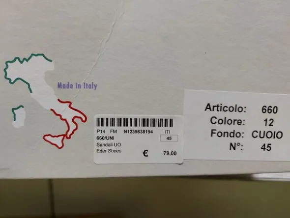 1#8071 Capi di abbigliamento e calzature