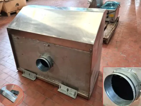 cappa aspirante in acciaio inox usata