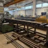 5#9706 Carrelli elevatori, segatrice a nastro e isola di pesatura
