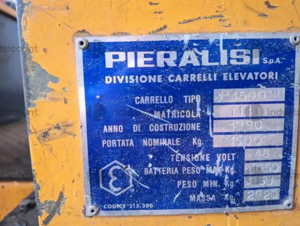 49#9186 Carrello elevatore elettrico Pieralisi