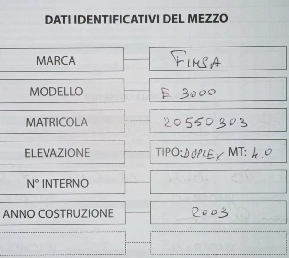 carrello elevatore FIMSA E3000