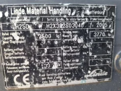 1#8805 Carrello elevatore Linde H25D