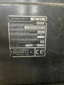 4#8250 Carrello elevatore OMXE60