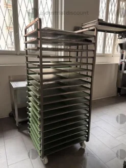 5#9285 Carrello porta teglie Real Forni