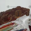 86#8837 Cassone e testata letto legno d'abete del XVIII secolo