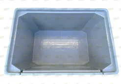 Cassoni in plastica bins usati con coperchio
