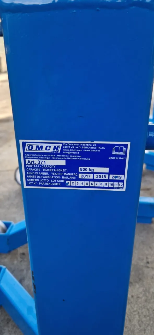 Cavalletti per assetto ruote OMCN 371