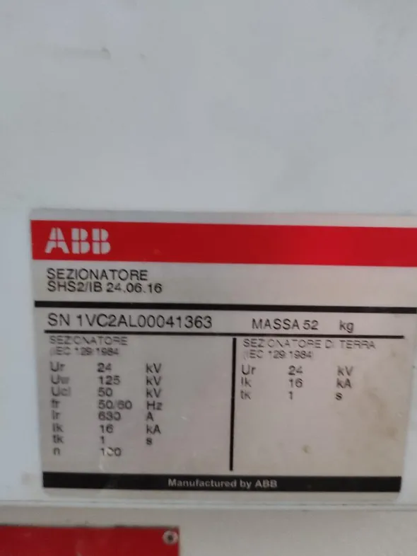 Cella di Media Tensione Abb Tipo UniMix