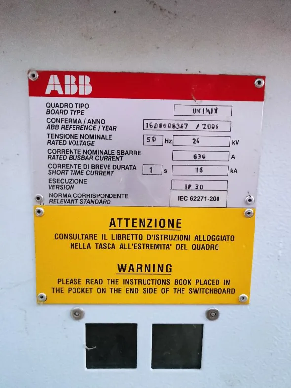 Cella di Media Tensione Abb Tipo UniMix