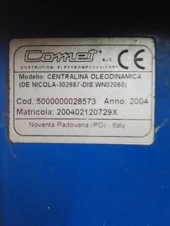 9#3330 Centralina idraulica alta pressione Bar 700